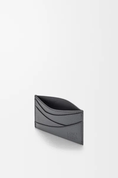 Loewe Puzzle Plain Cardholder In Supple Grained Leather Skin For Man In Gray