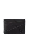 Loewe Puzzle Plain Leather Card Holder In Black