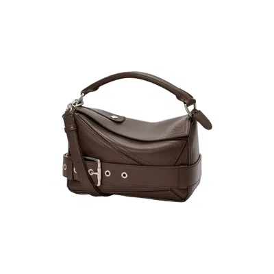 Pre-owned Loewe Puzzle S Biker 'dark Brownie' | Women's Size Onesize