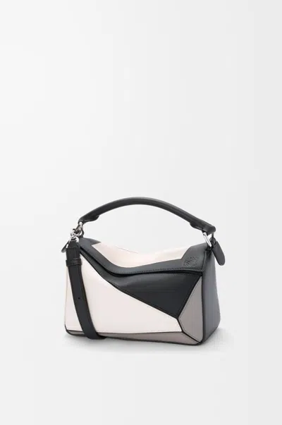 Loewe Puzzle S Square Shopping Bag In Neutral