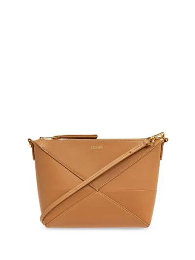 Loewe Puzzle Shoulder Bag In Warm Desert