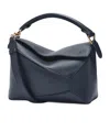 Loewe Puzzle Edge Small Shoulder Bag In Leather In Black