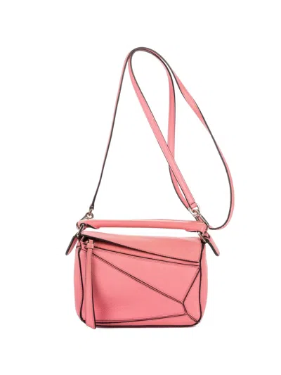 Pre-owned Loewe Puzzle Shoulder Bag In Pink