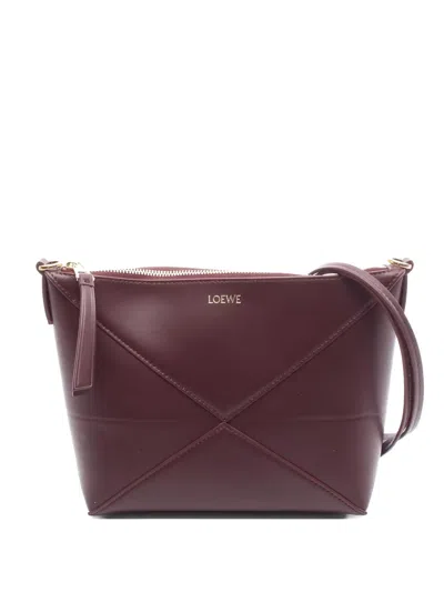 Pre-owned Loewe Puzzle Shoulder Bag In Red