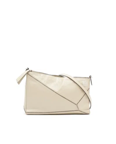 Loewe Puzzle Shoulder Bag In Gray