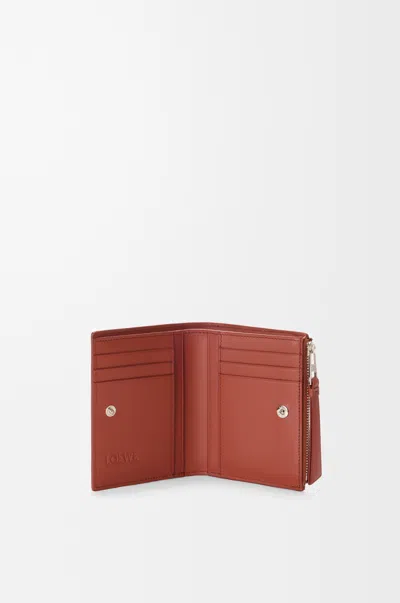Loewe Puzzle Slim Compact Wallet In Classic Leather Skin For Man