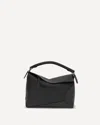 Loewe Puzzle Edge Mini Textured-leather Shoulder Bag In Black