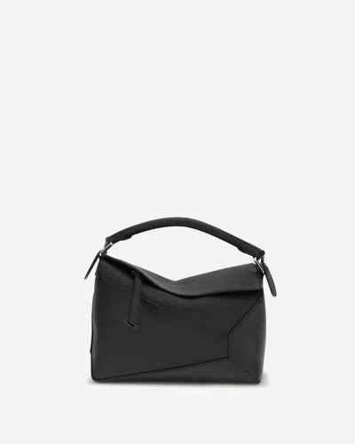 Loewe Puzzle Small Handbag In Black