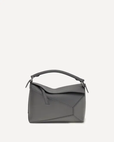 Loewe Puzzle Small Handbag In Gray
