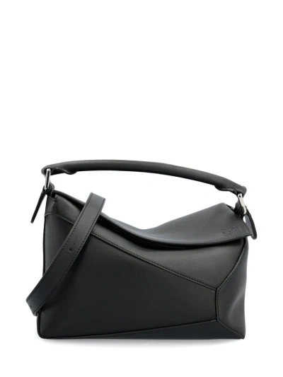 Loewe Puzzle Small Shoulder Bag In Green