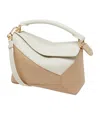 Loewe Mini Leather Puzzle Edge Top-handle Bag In Nude