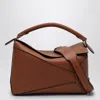 Loewe Puzzle Small Leather Handbag In Orange