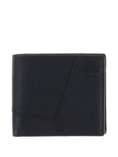 Loewe Puzzle Wallet In Black