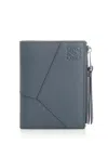Loewe Puzzle Wallets Green In Blue