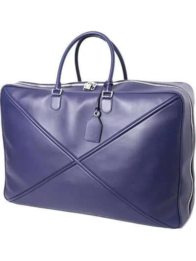 Pre-owned Loewe Puzzle Weekend Bag In Blue