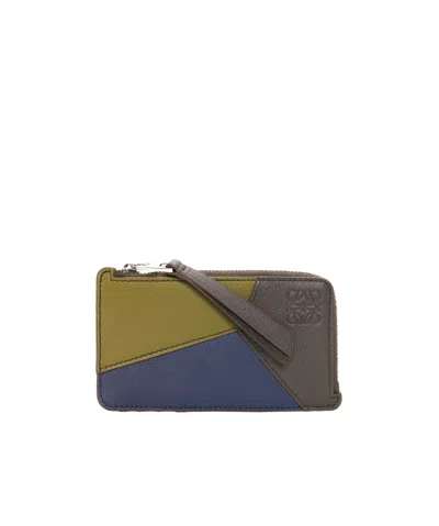 Loewe Puzzle Zipped Coin Cardholder In Multi