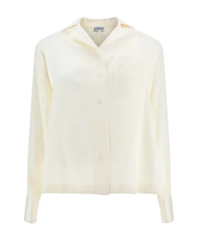 Loewe Pyjama Button-up Blouse In White