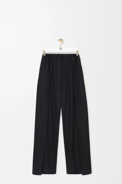 Loewe Pyjama Trousers In Silk And Cotton Size:l For Woman In Black