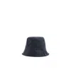 Loewe Reversible Waxed Canvas Bucket Hat With Tartan Pattern In Black