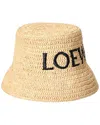 Loewe Raffia Bucket Hat In Neutral