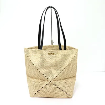 Pre-owned Loewe Raffia Leather Tote Bag ()