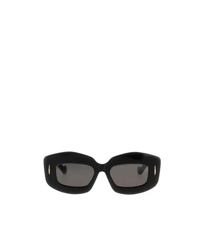 Loewe Rectangle-frame Sunglasses In Black