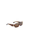 Loewe Chunky Anagram 46mm Rectangular Sunglasses In Multi