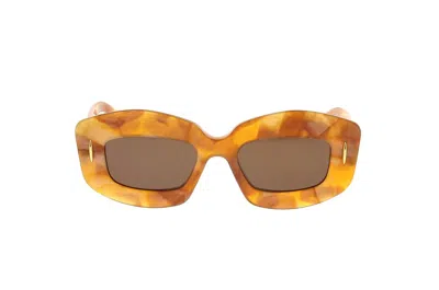 Loewe Rectangle Frame Sunglasses In Multi