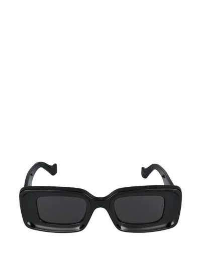 Loewe Rectangle-frame Sunglasses In Black