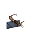 Loewe Rectangle-frame Sunglasses In Brown