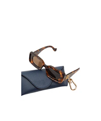 Loewe Rectangle-frame Sunglasses In Brown