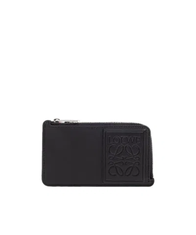 Loewe Rectangular Card Holder In Black