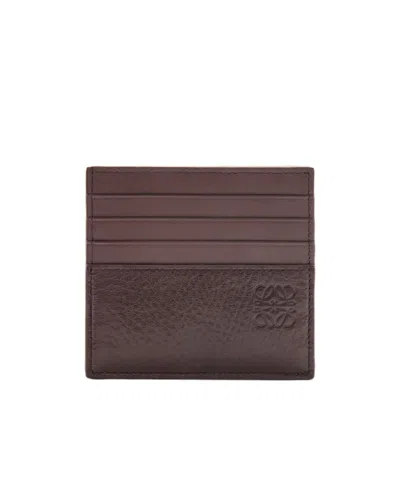 Loewe Leather Open Card Holder In Multi