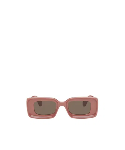 Loewe Rectangular Frame Sunglasses In Brown