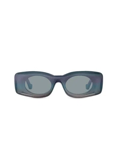 Loewe Rectangular Frame Sunglasses In Blue