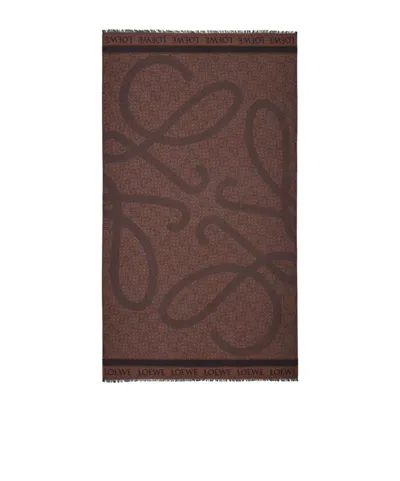 LOEWE LOEWE ANAGRAM FRINGED PAREO