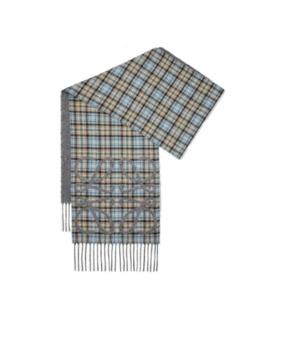 Loewe Rectangular Scarf In Blue