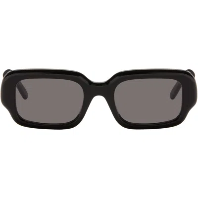 Loewe ブラック Rectangular Slim サングラス In Orange