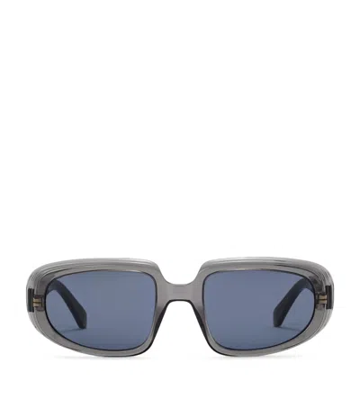Loewe Rectangular Steps Sunglasses In Grey
