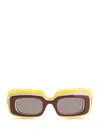 Loewe Rectangular Sun Glasses Multicolor