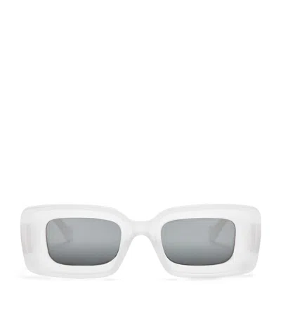 Loewe Rectangular Sunglasses In White