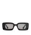 Loewe Womens Black G736270x18 Rectangular Logo-embellished Acetate Sunglasses In Black