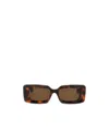 Loewe Rectangular Sunglasses In Green