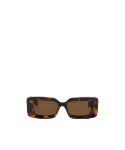 Loewe Rectangular Sunglasses In Green