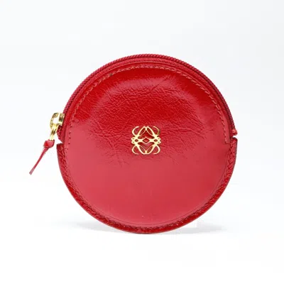 Pre-owned Loewe Red Color Coin Purse/coin Case ()