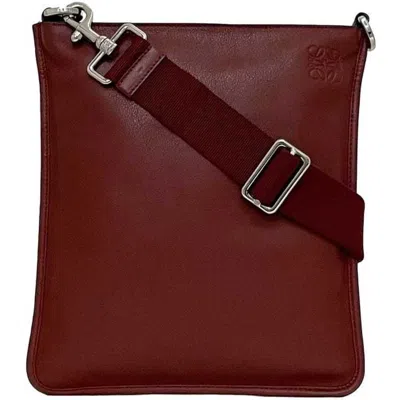 Pre-owned Loewe Red Color Leather Shoulder Bag ()