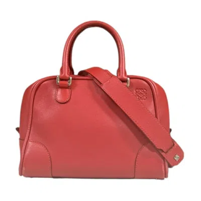 Pre-owned Loewe Red Color Leather Shoulder Bag ()