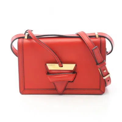 Pre-owned Loewe Red Color Leather Shoulder Bag ()