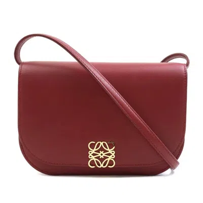 Pre-owned Loewe Red Color Leather Shoulder Bag ()