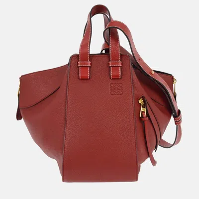 Pre-owned Loewe Red Hammock 2way Tote Bag